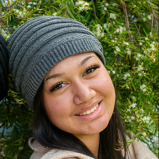 BEANIE-SLOUCH-WOMENS-PLUSHLINED-GREYbLACK-MB20-1-THEHATPROJECT-QVM_9