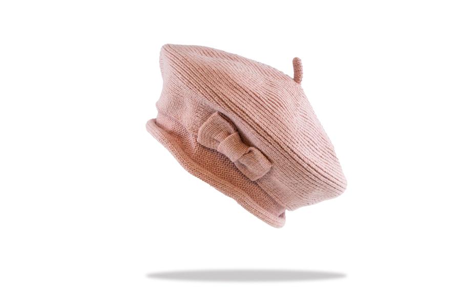 Womens Beret in Blush the Hat Project