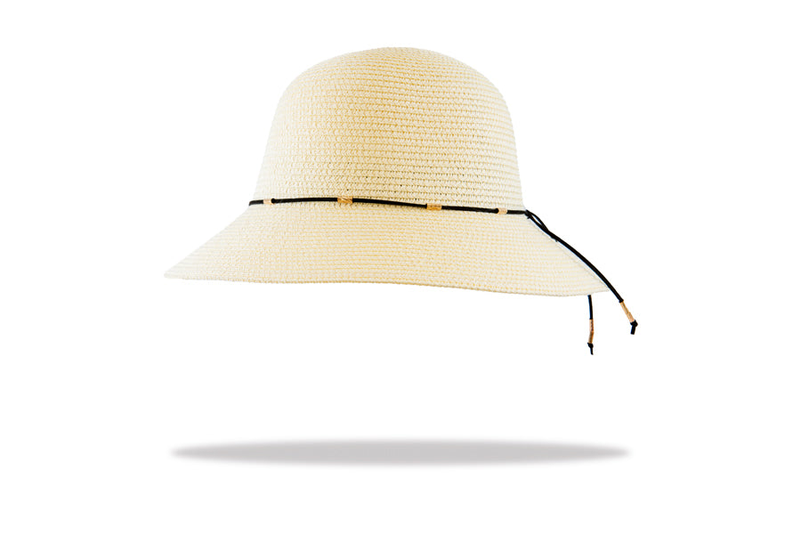 Sun Hat Women's bucket in Ivory with bling trim WS20-5