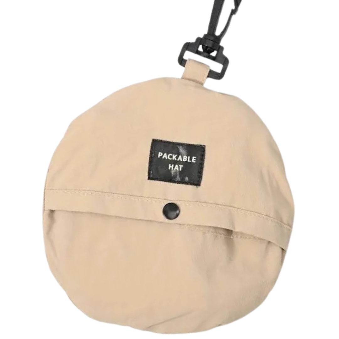 Beige Easy Packable  Bucket Hat BK23-6