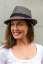 Load image into Gallery viewer, Trilby Women&#39;s Wool Felt Hat in Ash WF14-05Tpe
