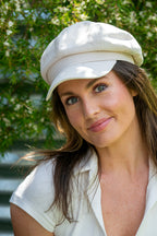 Baker Boy Cap Women's in Cream 