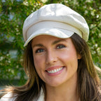 Baker Boy Cap Women's in Cream 