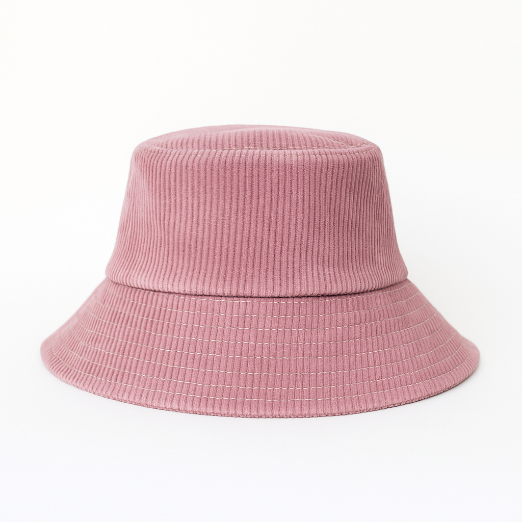 Baby Pink Corduroy Bucket Hat BK22-1P