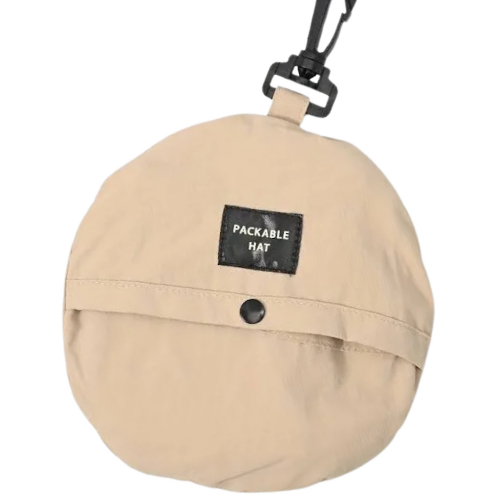 Beige Easy Packable Bucket Hat BK23-6