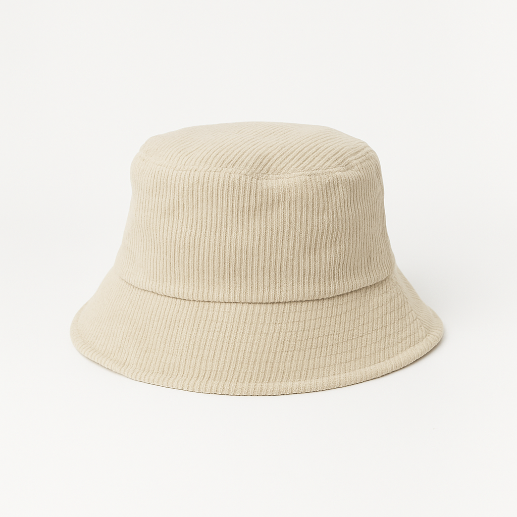 Cream Corduroy Bucket Hat BK22-1C