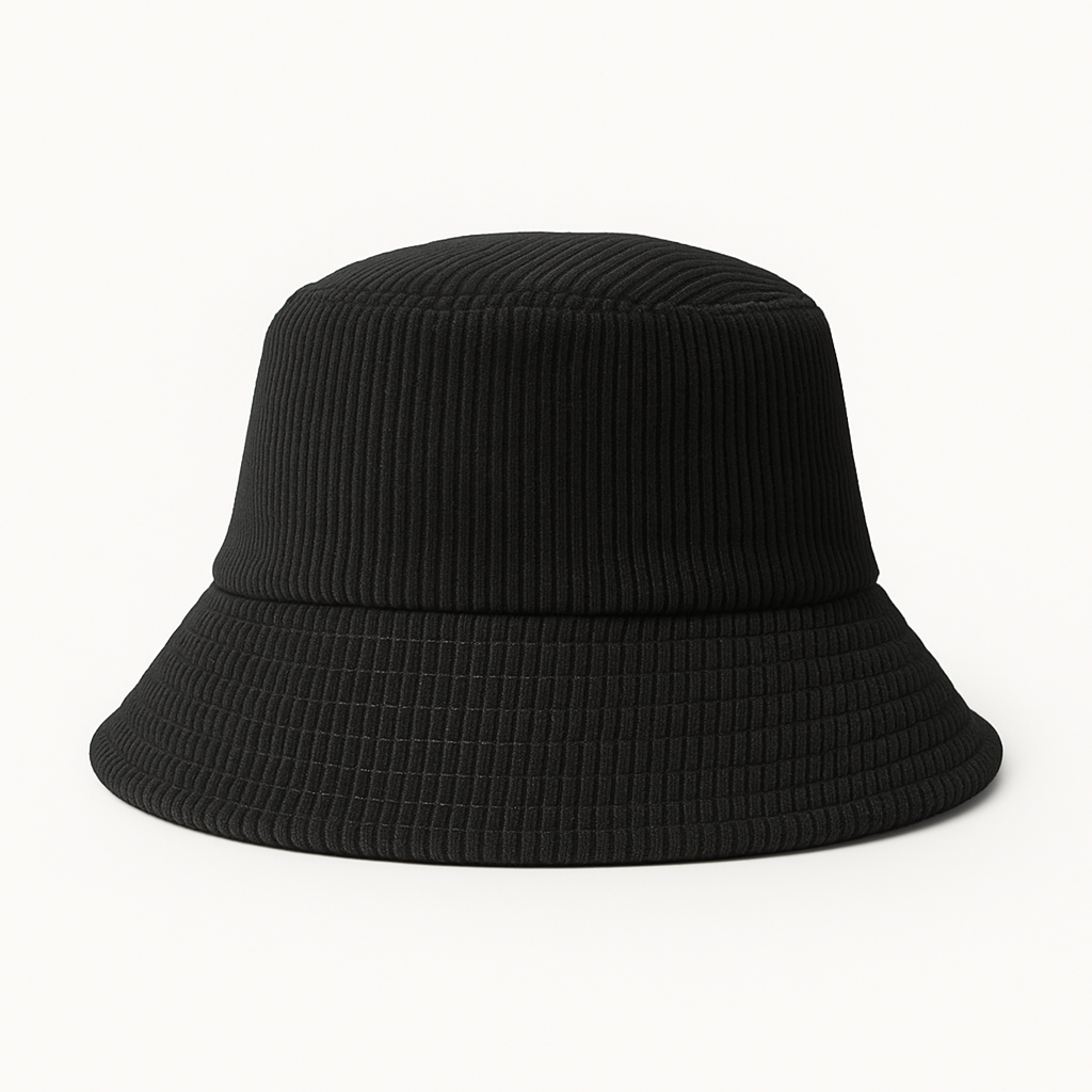 Black Corduroy Bucket Hat BK22-1BK