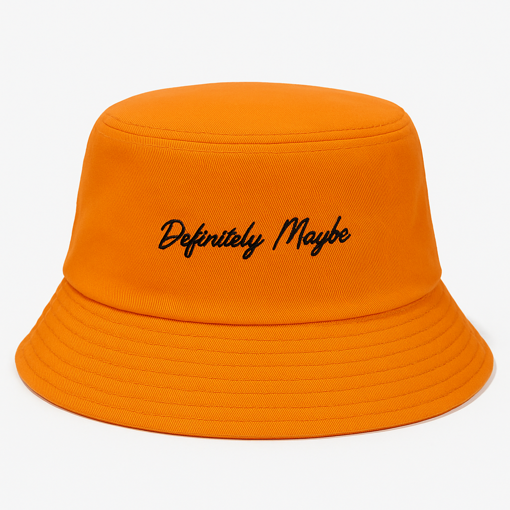 Definitely Maybe Bucket Hat in Orange