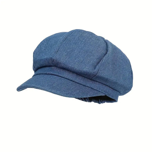 Denim Newsboy Cap