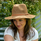 Fedora in Tan With A Tan Band CB22-1