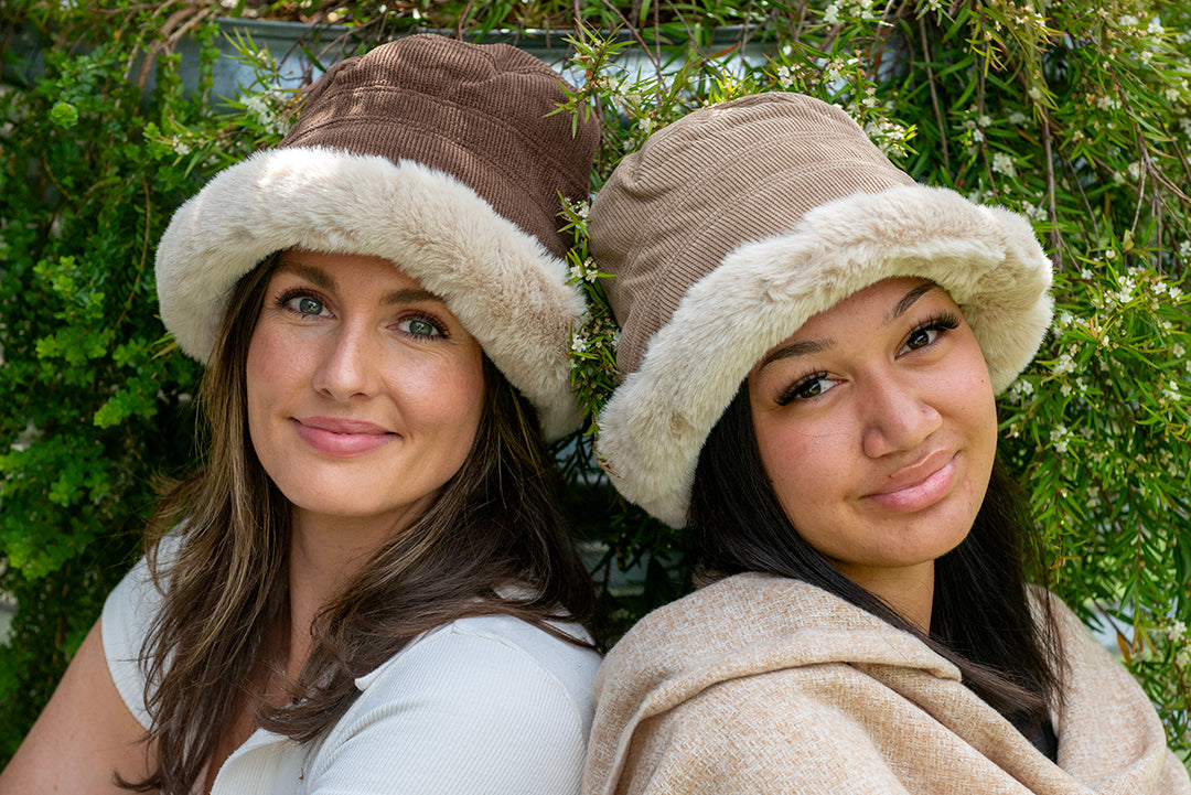 Fluffy Bucket Corduroy Hat in Camel WB22-7 – The Hat Project