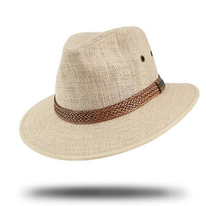 Mens Linen Hemp Safari Hat SD779