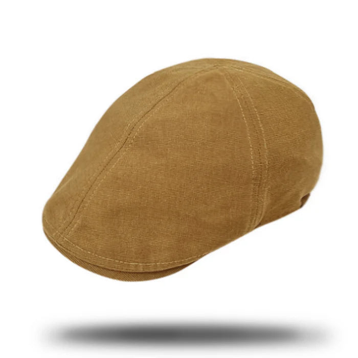 Stanton Traditional Flat Cap 6-Panel Ivy in Tan SY208