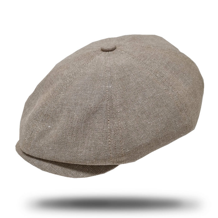 Stanton Cotton Newsboy Cap in Sand -SY411