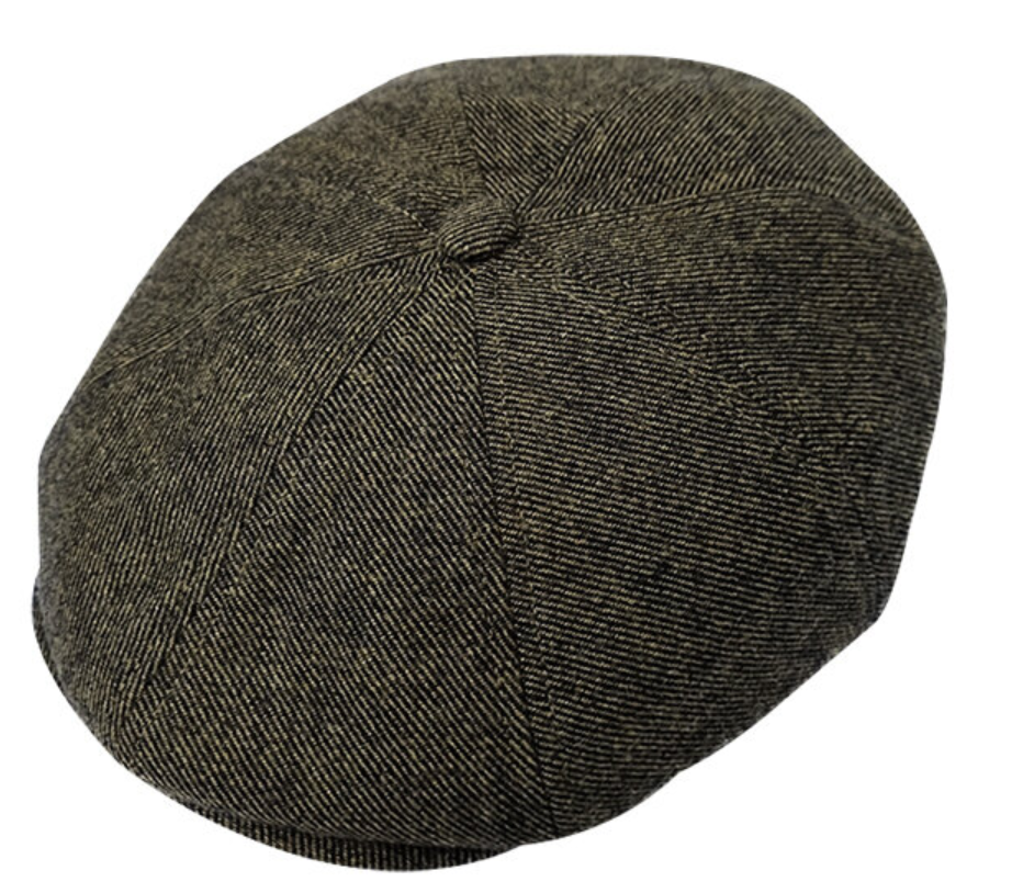 Stanton Tweed Newsboy Cap Brown