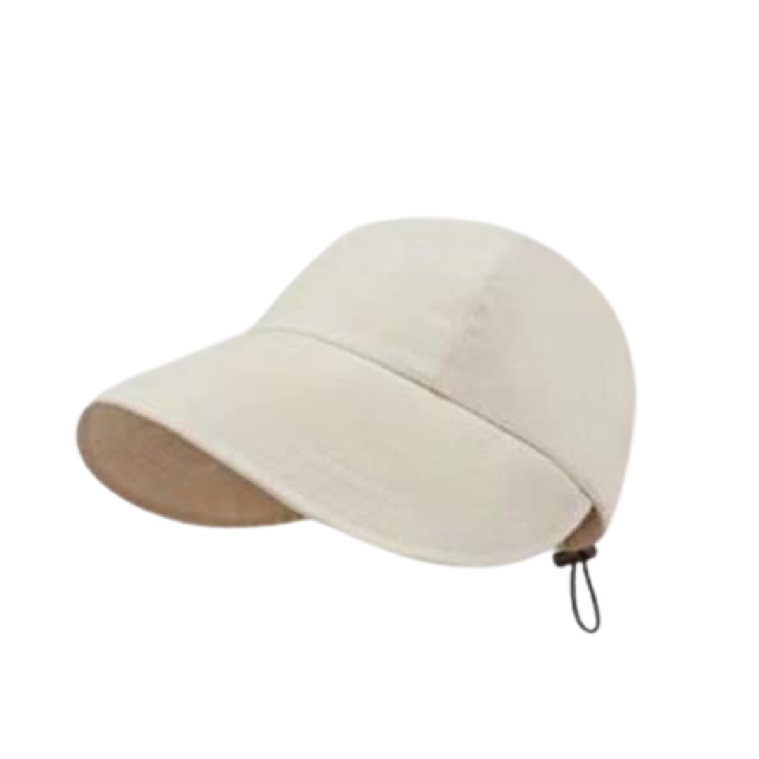 Cream Golf Wide Brimmed Cap