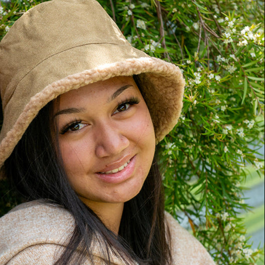 Winter Bucket Hat in Tan WB22-4