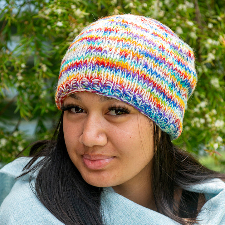 Women's Wool Beanie tie-dyed