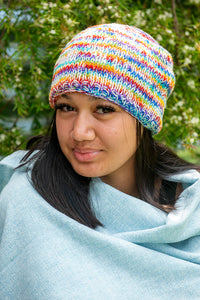 Women's Wool Beanie tie-dyed