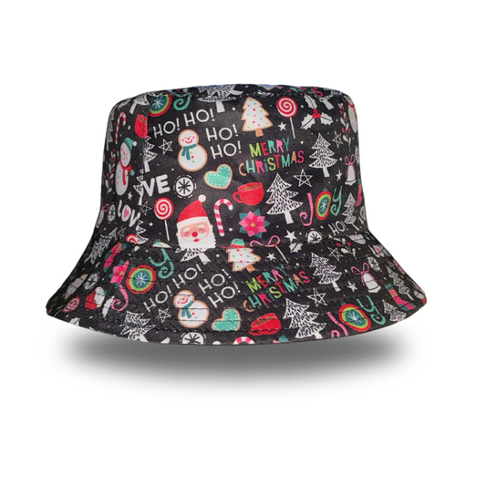 Christmas Bucket Hat Black