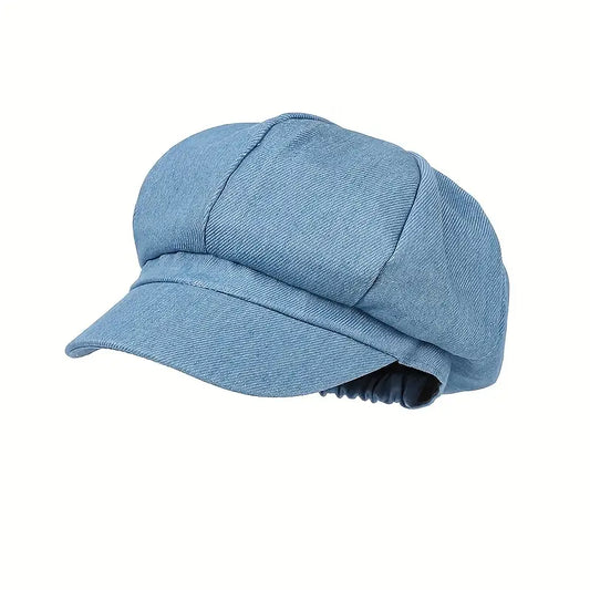 Light Denim Newsboy Cap