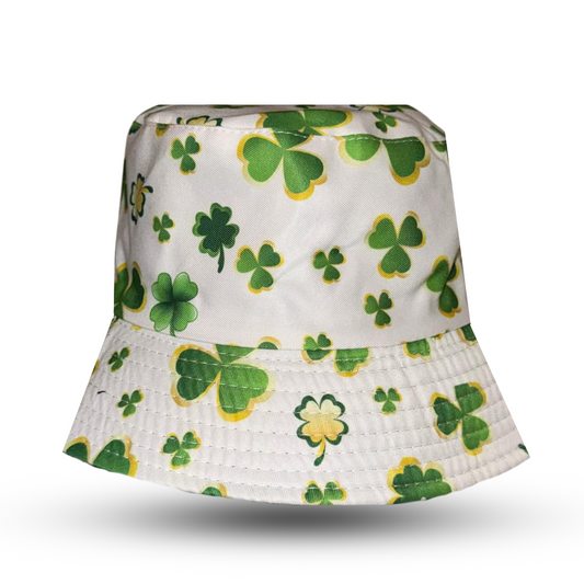 St. Patrick's Day Bucket Hat White