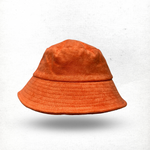 Load image into Gallery viewer, Terry Bucket Hat in Orange Fluorescent
