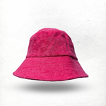 Load image into Gallery viewer, Terry Bucket Hat in Pink Fluorescent
