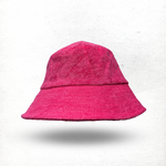 Load image into Gallery viewer, Terry Bucket Hat in Pink Fluorescent
