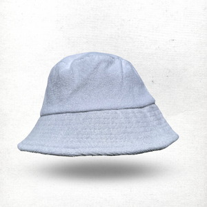 Terry Bucket Hat in White