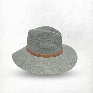 Light Blue Fedora With Tan Band