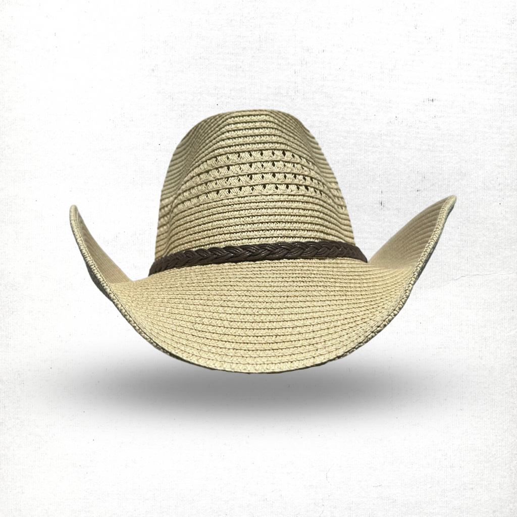 Natural Cowboy Hat With Braided Band
