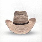 Load image into Gallery viewer, Pink Cowboy Hat With Braided Band
