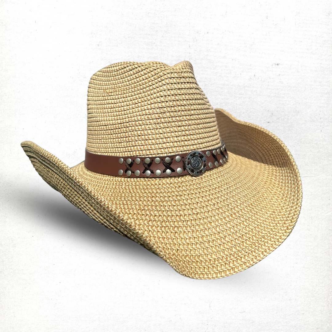 Cowboy Hat With Braided Band and Cowboy Circle trim