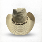 Load image into Gallery viewer, Cowboy Hat With Shell Details
