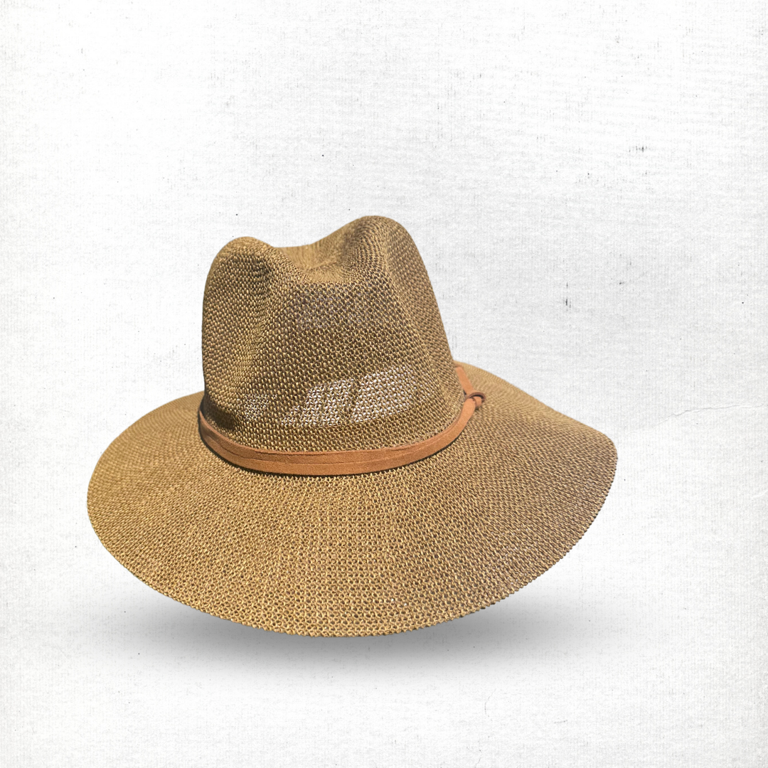 Fedora in Tan With A Tan Band CB22-1