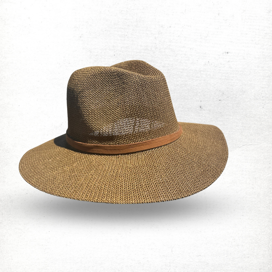 Fedora in Tan With A Tan Band CB22-1
