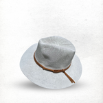 Load image into Gallery viewer, Fedora in White With Tan Band CB22-1
