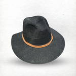 Load image into Gallery viewer, Fedora in Black With Tan Band CB22-1
