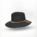 Load image into Gallery viewer, Fedora in Black With Tan Band CB22-1
