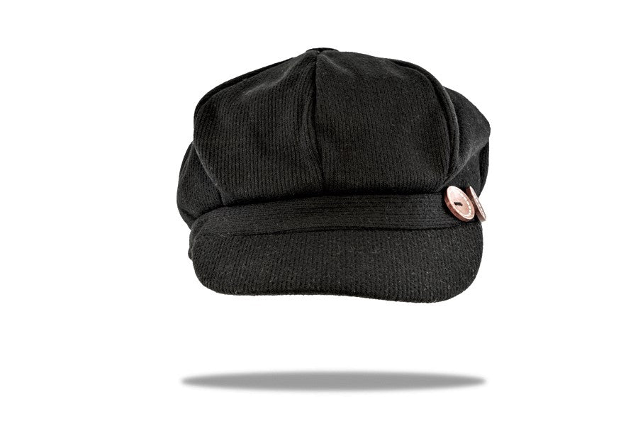 Baker Boy Cap Women's in Black C18-1