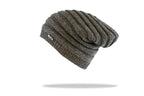Men's Plush Lined Slouch Beanie in Grey - The Hat Project