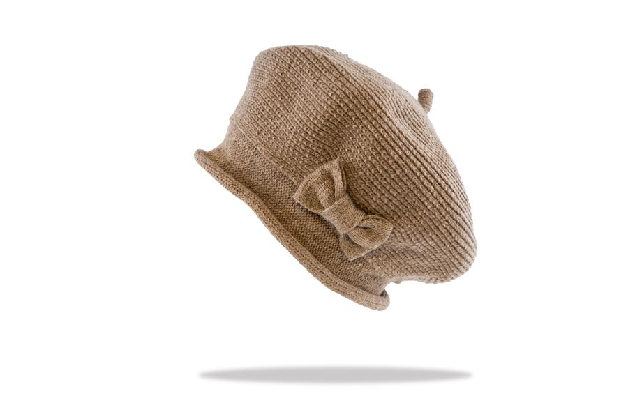 Women's Beret in Latte  WB18-4- The Hat Project