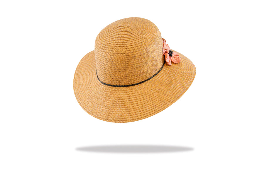 Wide Brim Sun Hat in Tan