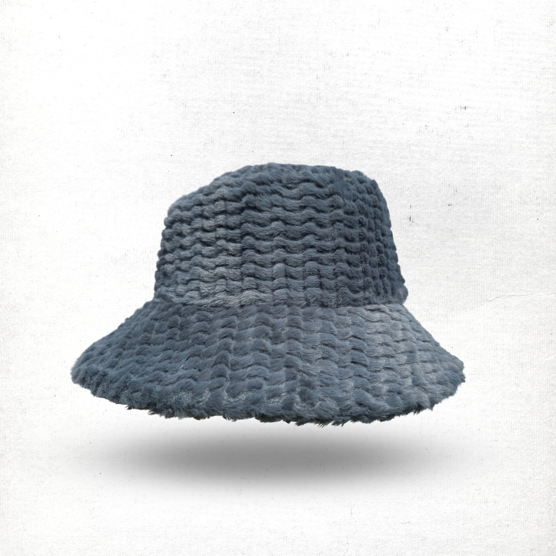 Furry Bucket Hat Grey