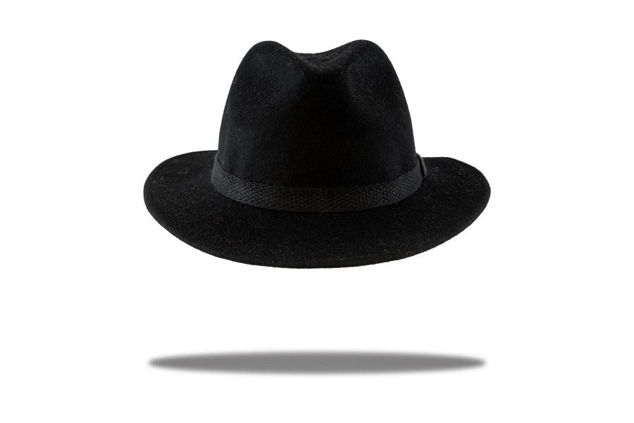 Fedora Mens Wool Felt Hat in Black MF14-2
