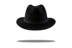 Mens Wool Felt Fedora in Black
