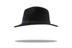 Mens Wool Felt Fedora in Black