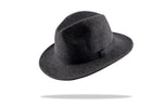 Load image into Gallery viewer, Mens Fedora Wool Felt Mens  Hat in Charcoal MF14-2
