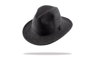  Fedora Wool Felt Mens  Hat in Charcoal MF14-2